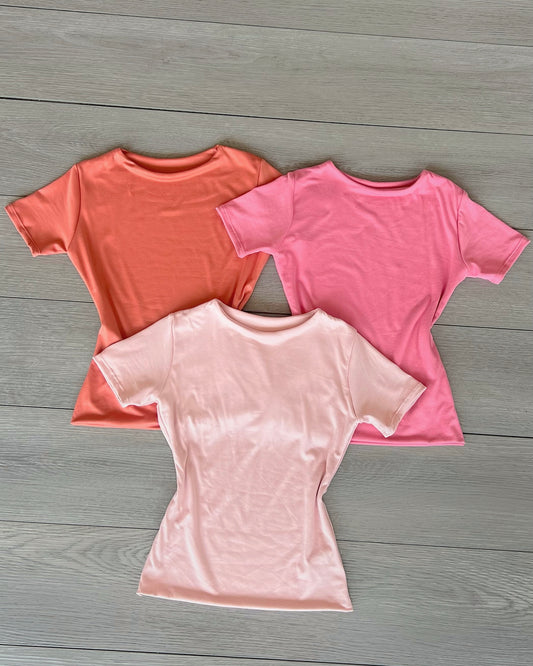 Dark Blush B-Soft Short Sleeve Top