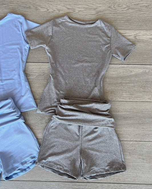 *L.S* Grey B-Soft Short Sleeve Top