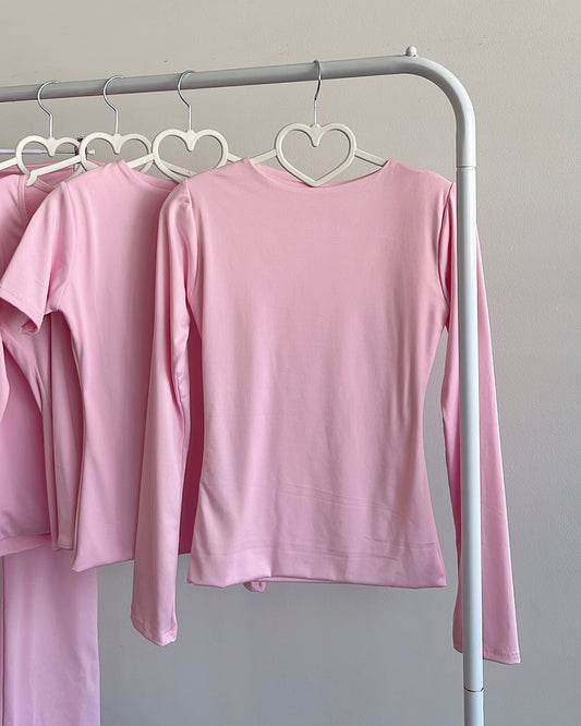 Baby Pink B-Soft Long Sleeve Top